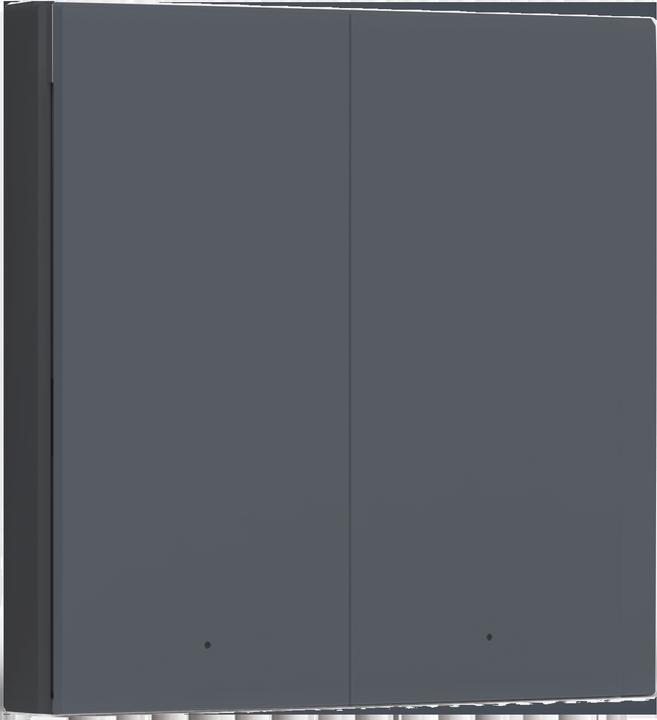 Productafbeelding Aqara Slimme Wandschakelaar H1 Grijs Met Neutraal, Dubbele Wip (Zigbee)