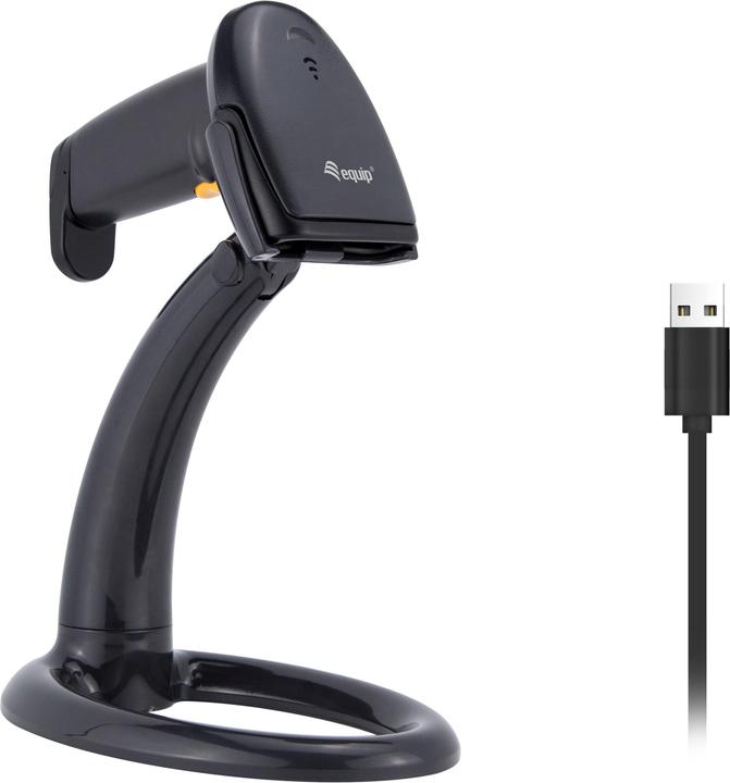 Image du produit equip Scanner portable de codes à barres CCD Câble USB noir (Codes à barres 1D)