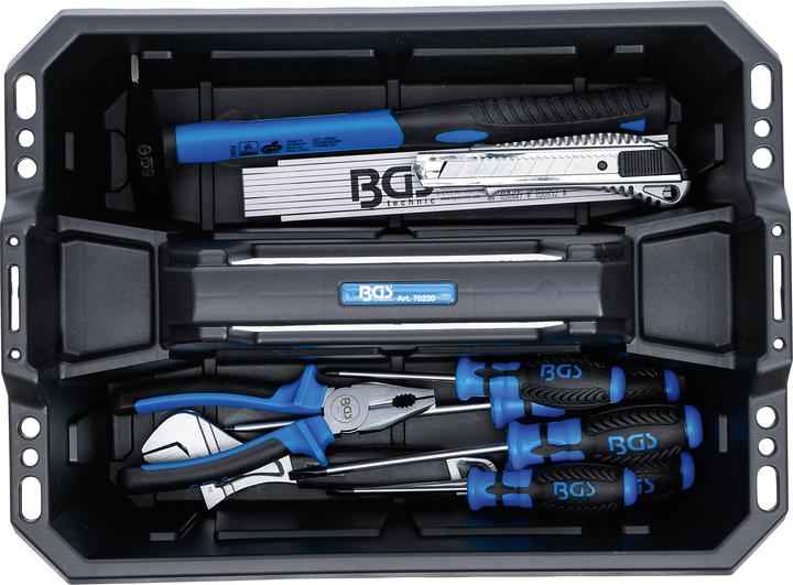 Actual product image BGS Tool Carrying Case Reinforced Plastic incl. Tool Assortment 11 pcs. (11 pieces)