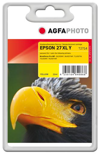 Immagine prodotto AGFAPHOTO Inchiostro giallo 27 XL, T2714 (Y)
