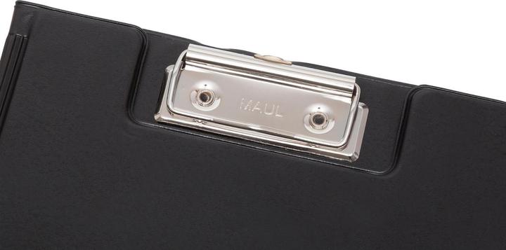 Image du produit Maul Porte-bloc avec film plastique, DIN A5, noir avec couvercle et poche intérieure, en carton avec (15 x 21 cm)