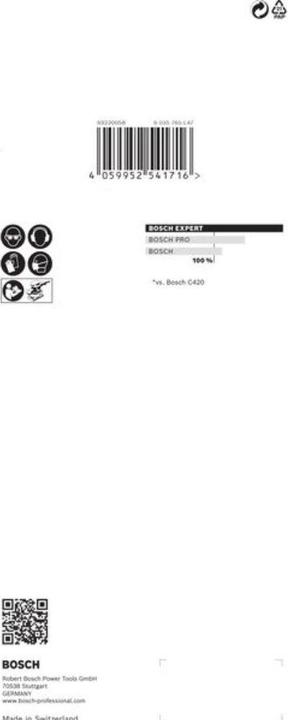 Produktbild Bosch Professional Zubehör EXPERT C470 Schleifpapier mit 8 Löchern für Schwingschleifer, 93 x 230 mm, G 40, 10-tlg. (40)