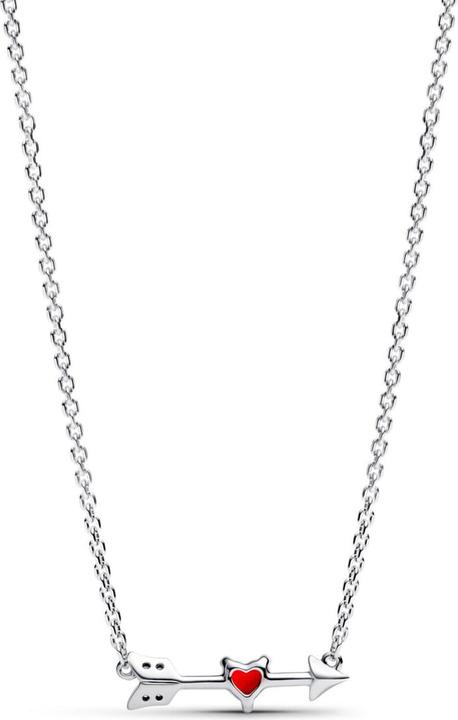 Image du produit Pandora Collier Coeur avec pendentif Arrow & verre de Murano (Argent 925)