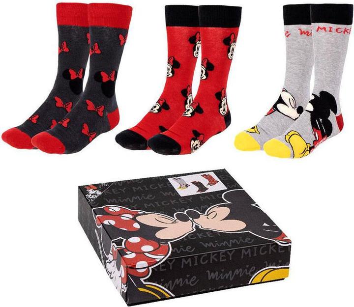 Cerda MICKEY & MINNIE - Pack de 3 Paires de Chaussettes (Taille 35-41) (3er Pack, 35 - 41)