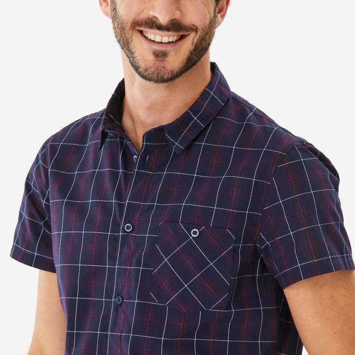 Produktbild Forclaz Hemd Herren kurzarm - NH100 blau (3XL)
