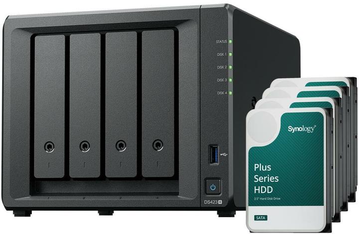 Immagine prodotto Synology DS423+ (4 x 16 TB, Synology HAT 33xx)