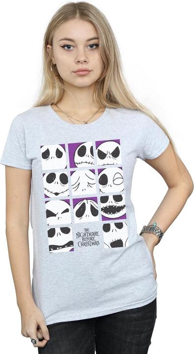 Produktbild Disney Nightmare Before Christmas Many Faces Of Jack Squares TShirt (XL)