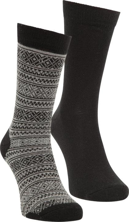 Mountain Warehouse Unisex Adult Patterned Merino Wool Socks (Pack of 2) (40.5 - 44.5)