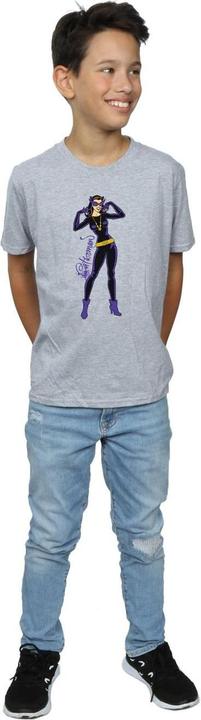 Image du produit - T-shirt CATWOMAN HAPPY POSE - Garçon (128)