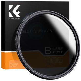 Produktbild K&F Concept B-Series Fader ND2-400 einstellbarer Graufilter – 62 mm (62 mm, UV-Filter, 62 mm)