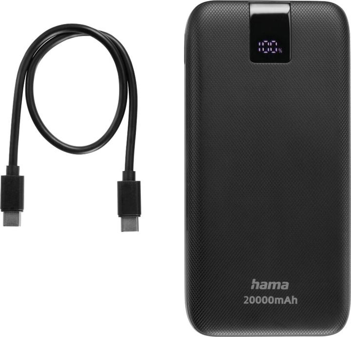 Produktbild Hama Power Pack PD 20 (20000 mAh, 20 W, 74 Wh)