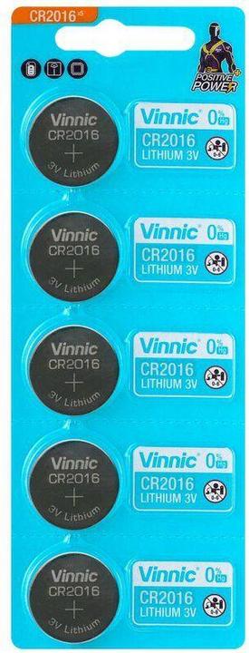 Actual product image Vinnic CR2016 - 5 button cells (5 pcs., CR2016)