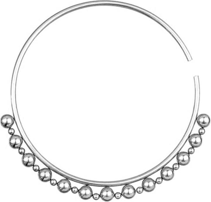 Immagine prodotto Star Piercing Anello pendente a tunnel in argento con sfere grandi e piccole (Acciaio chirurgico 316L)
