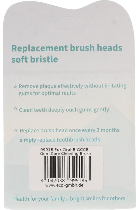 Produktbild AccuCell Zahnbürstenkopf Gum Care für elektrische Zahnbürsten von Oral-B, 4 Stück (4 x)