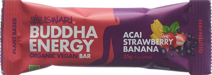 Produktbild Iswari Buddha Energy Bio Riegel Acai Erdberre Banane (35g) (Banane, Erdbeere, Acai, 1 Stk., 35 g)