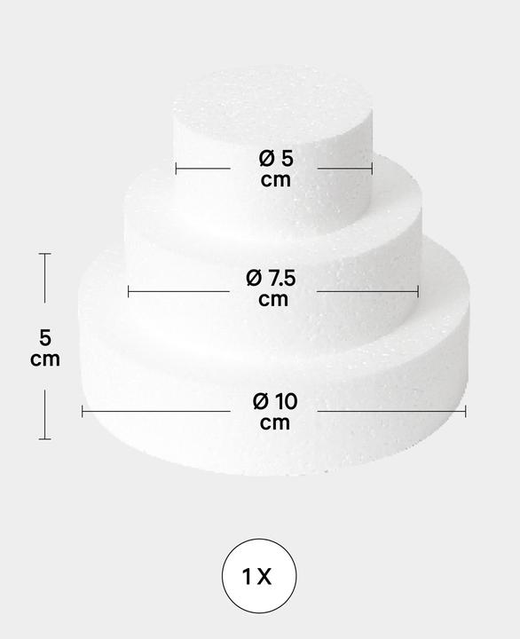 Actual product image I Am Creative Styroportorte Set Mini, 3 pcs.