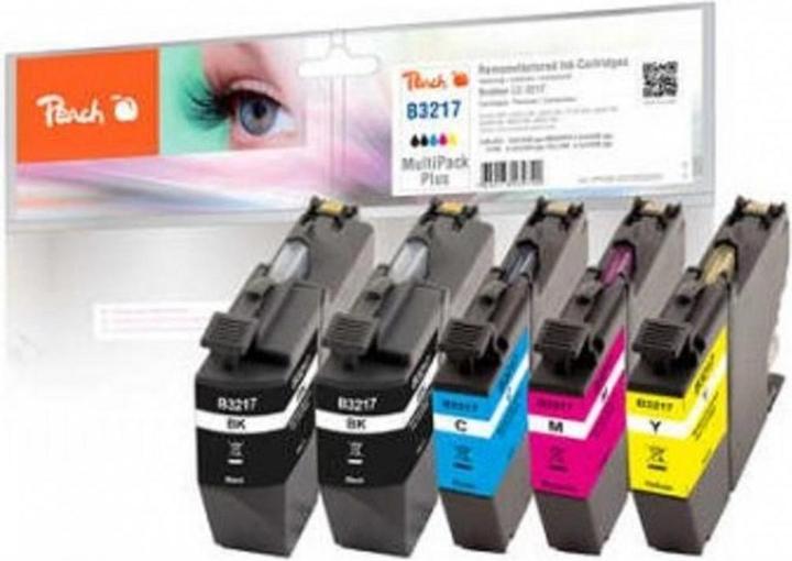 Produktbild Peach Tinte Brother LC-3217 2x BK, C, M, Y (M, Y, C, BK)