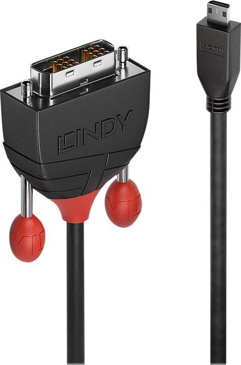 Immagine prodotto Lindy micro HDMI (Typ D) — DVI (3 m, HDMI, DVI)