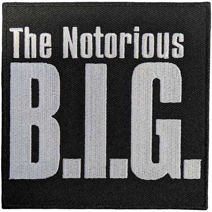 Actual product image Biggie Smalls The Notorious Woven Iron On Patch
