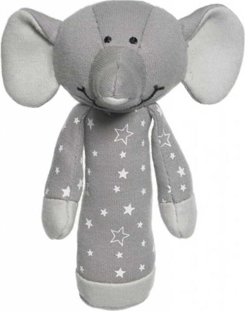 Produktbild Teddykompaniet Rassel Elefant Organic Stars 15 cm