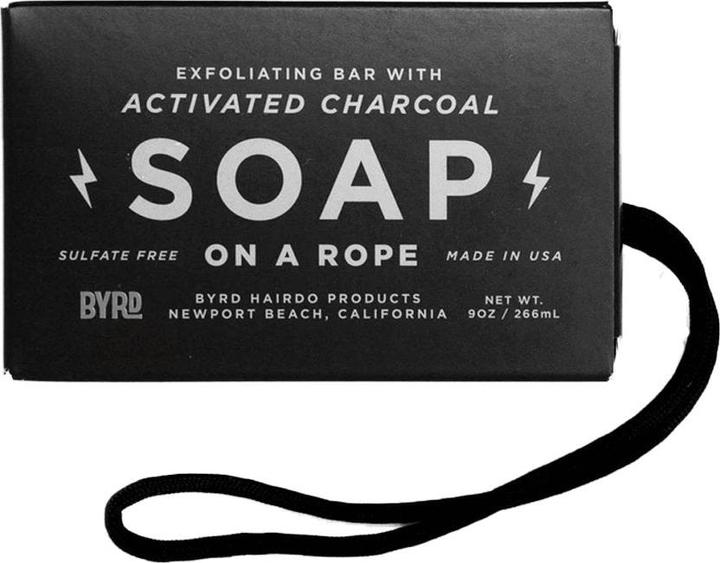 Byrd Soap on a Rope Exfoliating Charcoal Körperseife (266 ml)