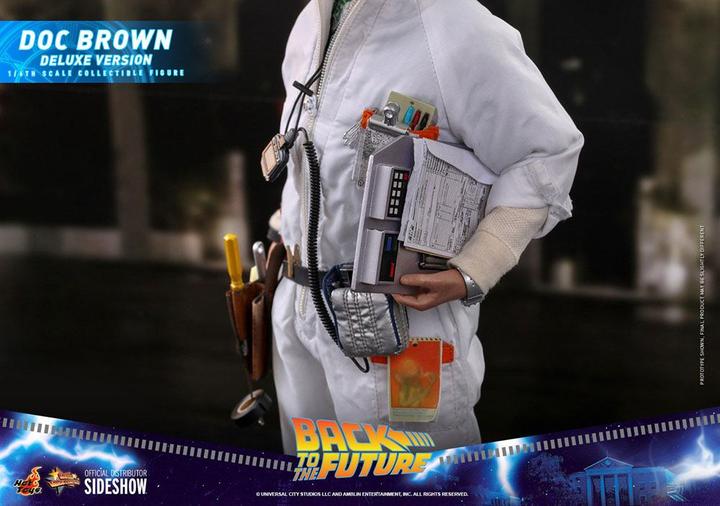 Actual product image Hot Toys Back to the Future "Doc Brown - Deluxe Version" 1/6 action figure
