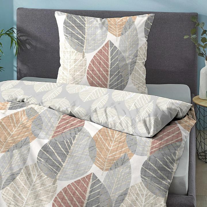 Produktbild Biberna Komfort Feinbiber Bettwäsche 4168-555 natur (Bettwäsche Set, 135x200 cm (80x80 cm))