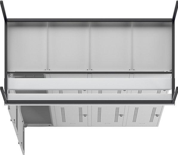 Image du produit Wolf Vestiaire mi-hauteur avec piètement banc (160 cm, 214 cm)
