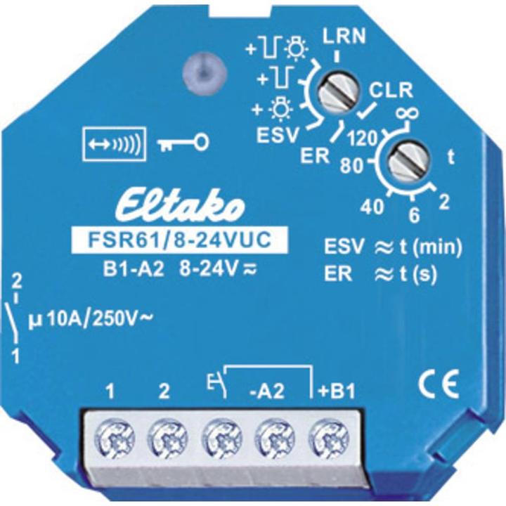 Produktbild Eltako FSR61/8-24V UC Funkaktor UP 1 Schliesser 10A/250V AC (Schaltaktor)