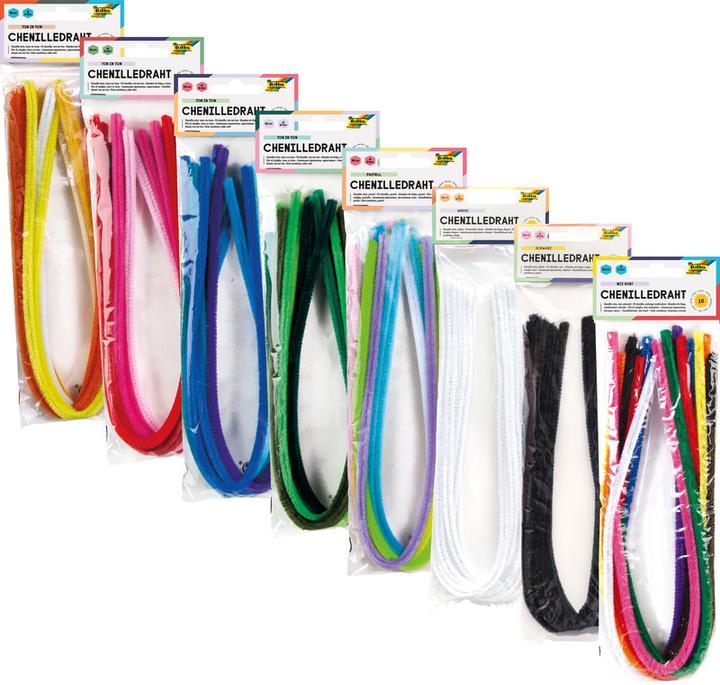 Actual product image Folia Chenille wire tone on tone mix blue (0.51 m)