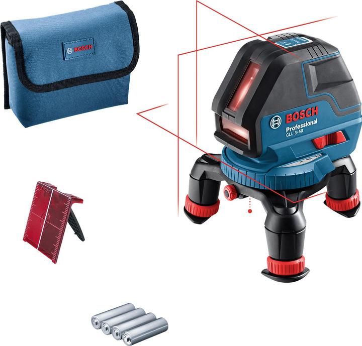 4", 5, 4 x 1,5 V LR6 (AA) batterijen, laseraccessoires, 4 x 1, 8"