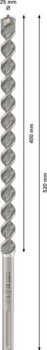 Actual product image Bosch Professional Zubehör Hammer drill SDS max-4 25 x 400 x 520 mm (25 millimetres)
