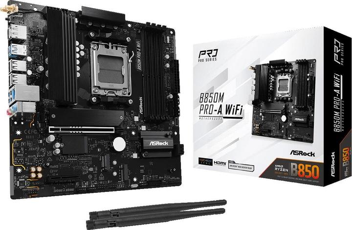 Immagine prodotto AsRock B850M Pro-A WiFi (AM5, AMD B850, mATX)
