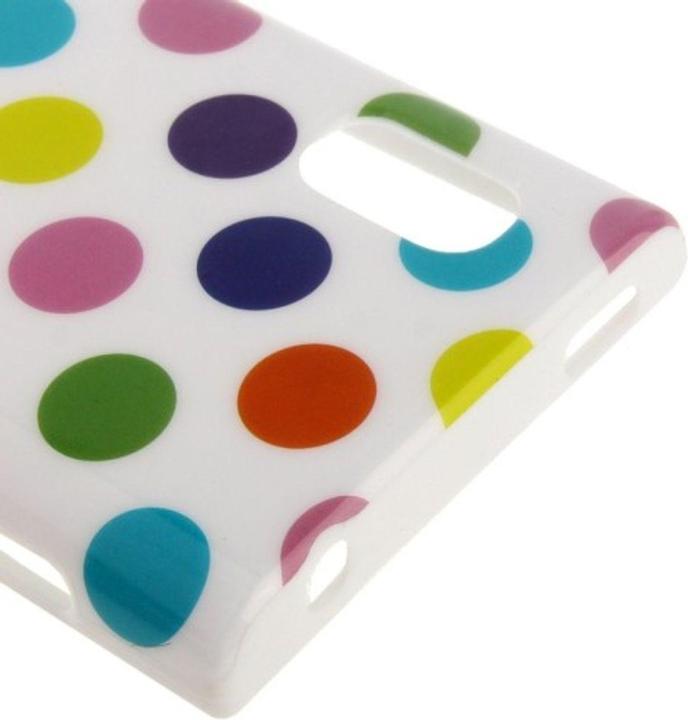 Produktbild König Design Schutzhülle TPU Punkte Case für Handy LG Optimus L5 / E610 (Optimus L5)