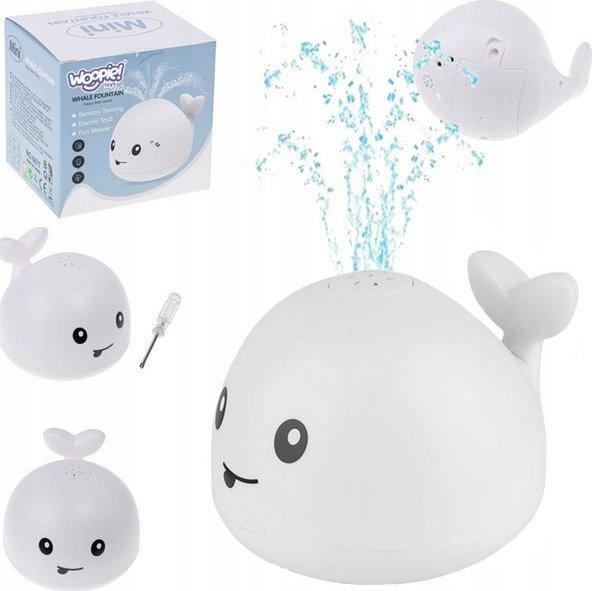 Produktbild Woopie Badespielzeugwal, spritzender Wasser-LED-Brunnen