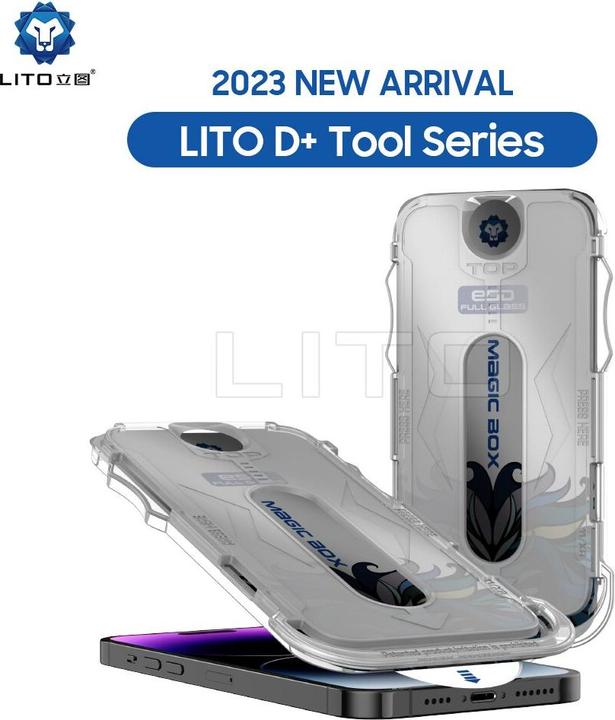 Actual product image Lito Armoured glass privacy incl. installation tool (1 Piece, Apple iPhone 15 Pro Max)