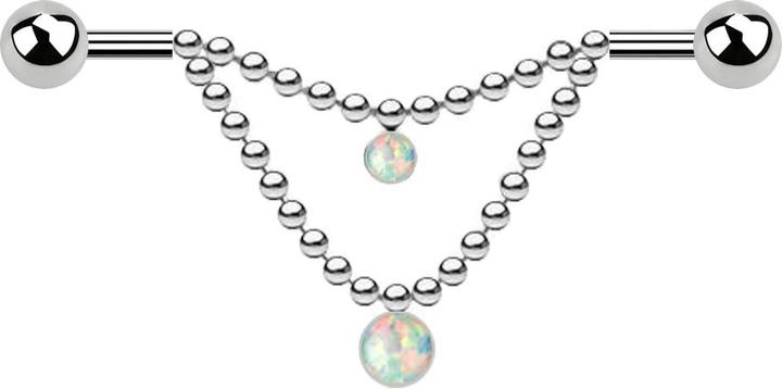 Image du produit Star Piercing Bague en or rose avec cristaux et cercle de chiffres romains (Acier chirurgical 316L)
