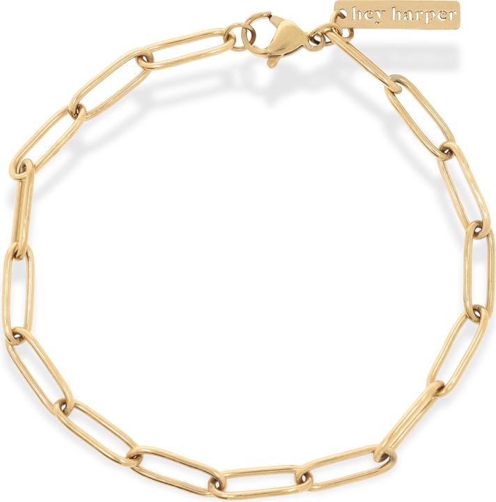 Actual product image Hey Harper Bermuda (19 cm, 14k gold plated stainless steel and PVD coating)
