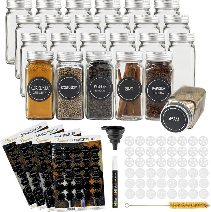 Cuccinara Gewürzgläser-Set (0.12 l)