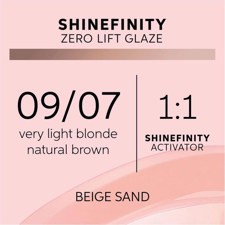 Actual product image Wella Shinefinity (09, 07 - Beige sand)
