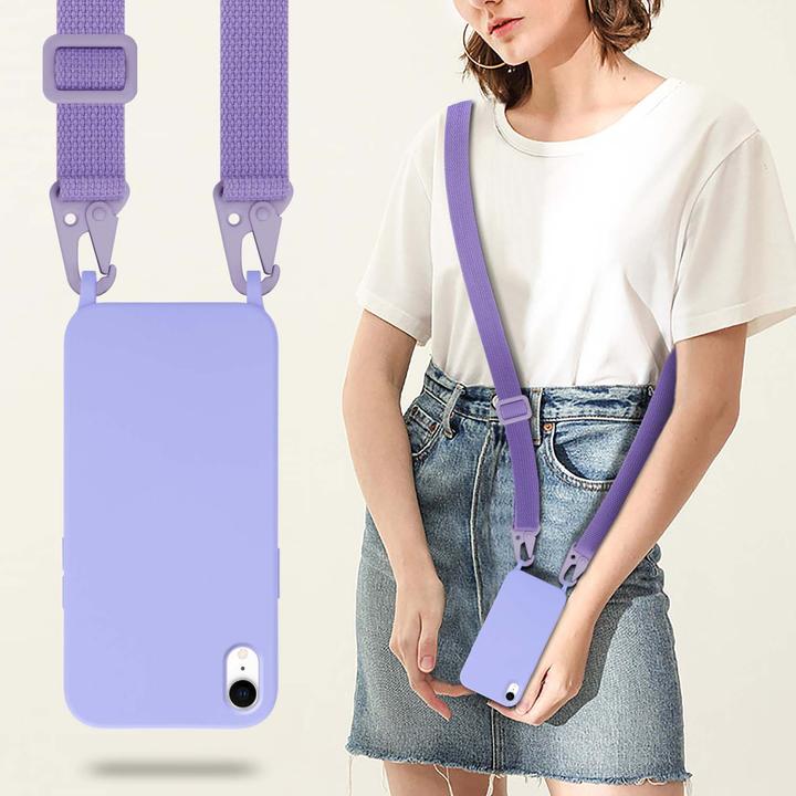 Actual product image Cadorabo TPU Cover Mobile Phone Chain Liquid (Apple iPhone XR)