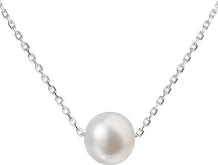 Evolution Group Silver Necklace With Right Pearl 2204.1 (L)
