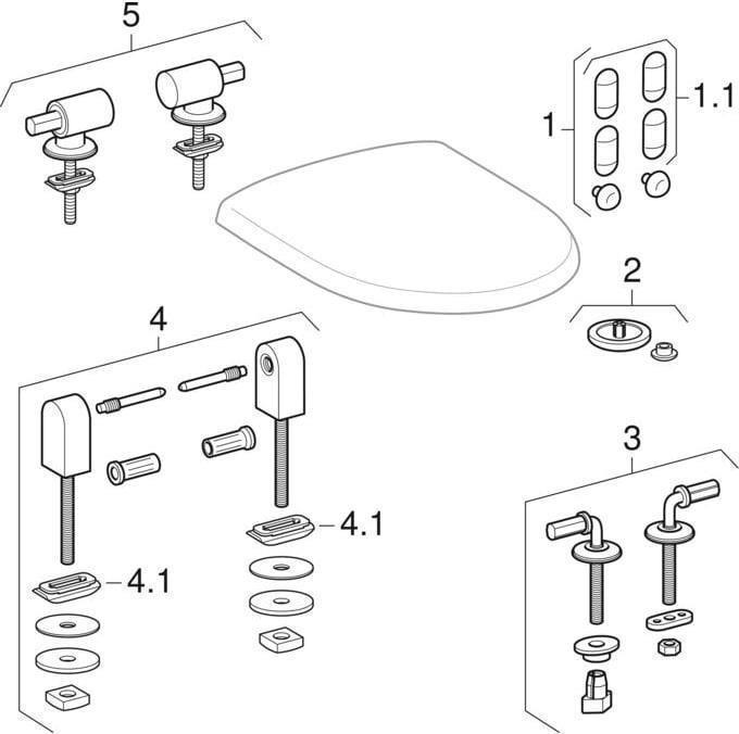 Produktbild Geberit WC-Sitz FELINO mit Deckel, mit Absenkautomatik weiss