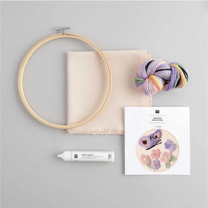 Actual product image Rico Design Punch Needle Packung, Schmetterling