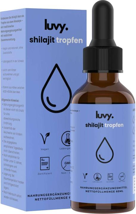 Luvy Shilajit-Tropfen 60 ml (1 Stück, Tropfen, 0.06 g)