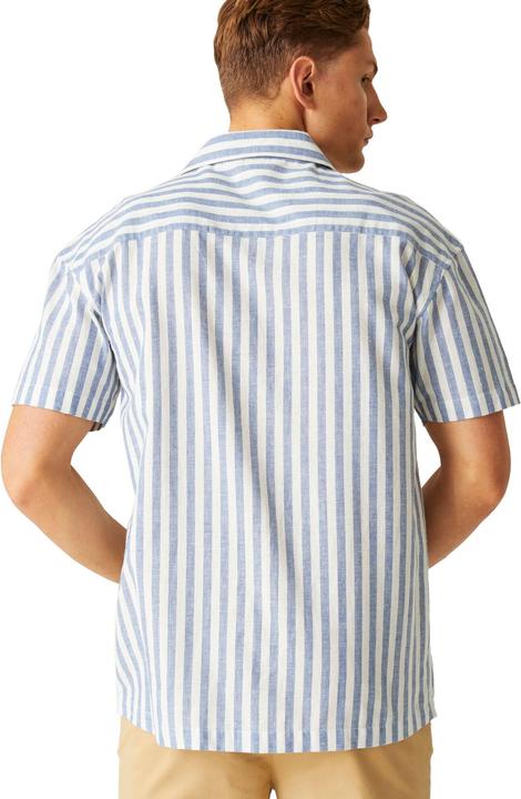 Actual product image Regatta Mens Shorebay II Stripe Short-Sleeved Shirt (M)