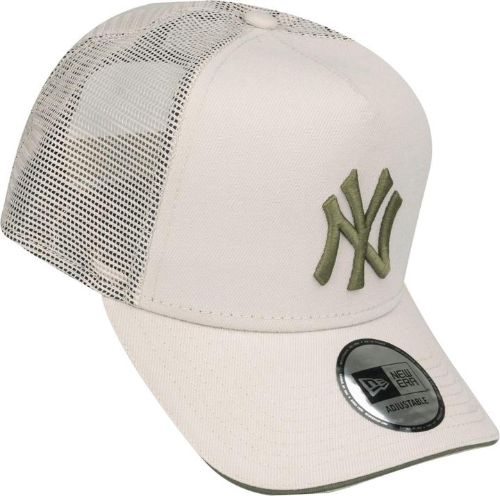 Produktbild New Era A-Frame Trucker Cap - New York Yankees beige oliv