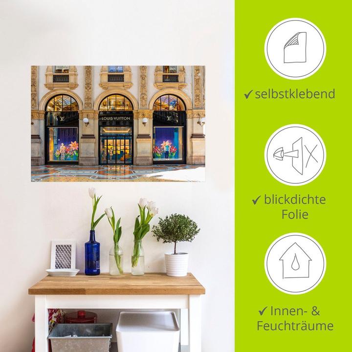 Actual product image Artland Luxury shop window LOUIS VUITTON U4TJ (120 x 80 cm)