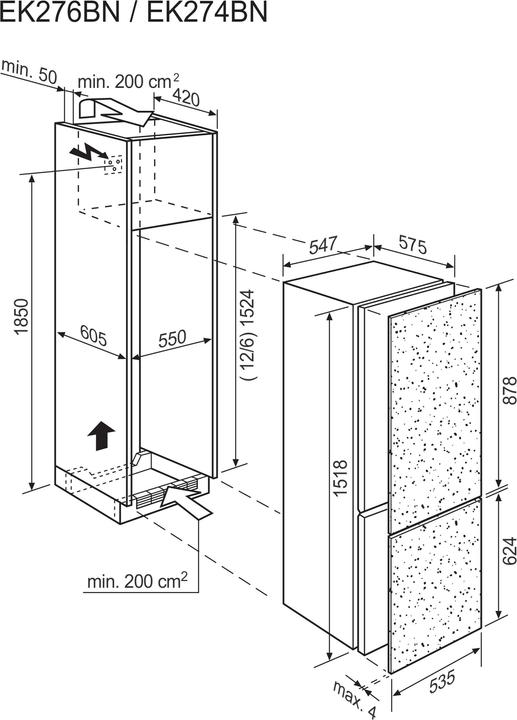 Actual product image Electrolux EK276BNLWE (226 l)
