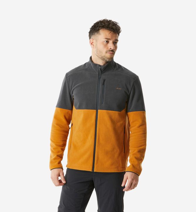 Quechua Fleece jacket for men hiking - MH500 brown (XL)